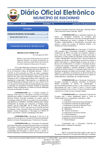 Diário Oficial - Edição 257