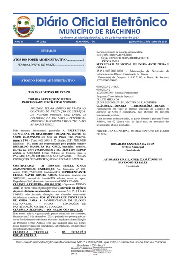 Diário Oficial - Edição 235A