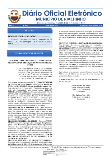 Diário Oficial - Edição 245