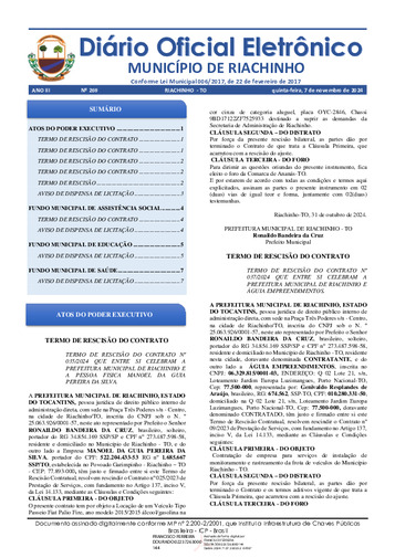 Diário Oficial - Edição 269
