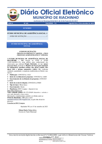 Diário Oficial - Edição 385